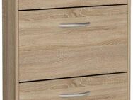 FMD Schuhschrank Step 3 Breite 58,5 cm, Tief 17 cm, mit 3 Klappen, Schuhkipper