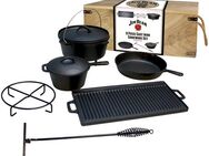 Jim Beam BBQ Topf-Set, Gusseisen (9-tlg)