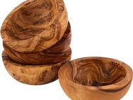 APS Dipschale OLIVE, Holz, (Set, 4-tlg), geöltes Olivenholz, jedes Stück ein Unikat