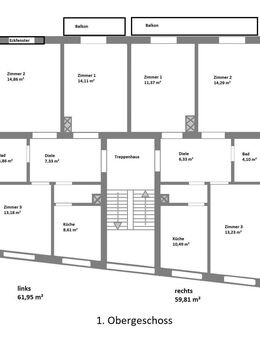 Schöne neusanierte Wohnung in Innenstadt ab 01.05./01.06.25 zu vermieten - Würzburg