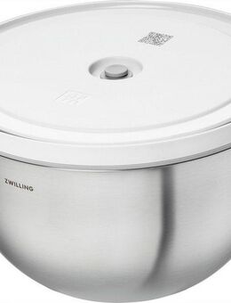 Zwilling Aufbewahrungsschüssel Fresh & Save BOWLS, Edelstahl, (2-tlg., Schüssel inkl. Deckel), Vakuumschüssel L / 24 cm, Edelstahl