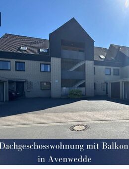 Charmante Dachgeschosswohnung mit Balkon und Garage in Avenwedde - Gütersloh