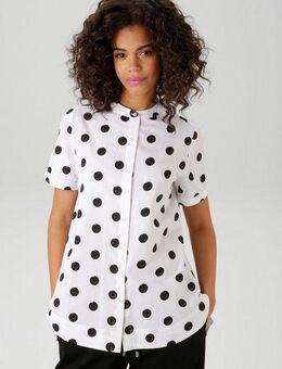 Aniston CASUAL Longbluse mit coolen Punkten bedruckt
