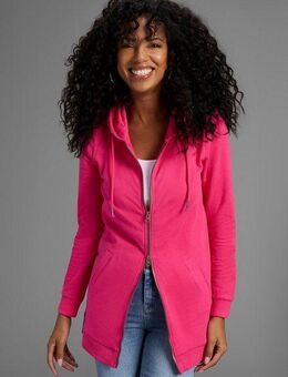 Flashlights Sweatjacke in langer Form mit Zipper