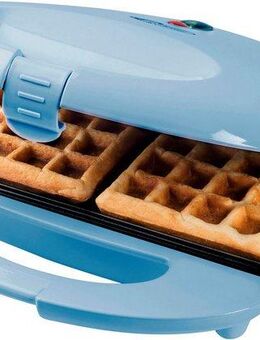 bestron Waffeleisen ASW401B, 700 W, inkl. Backampel & automatischer Temperaturkontrolle