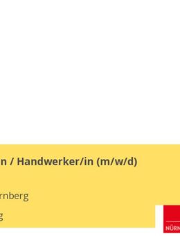 Verwalter/in / Handwerker/in (w/m/d) - Nürnberg