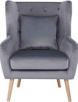 Home affaire Ohrensessel Yamuna, mit Sitzpolsterung, Gestell und Füße aus Massivholz, Sitzhöhe 47 cm