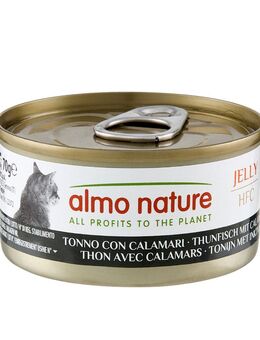 5 + 1 gratis! 6 x 70 g Almo Nature HFC - Thunfisch mit Calamaris in Gelee
