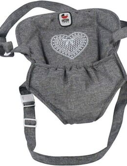 CHIC2000 Puppen Bauchtrage Jeans Grey