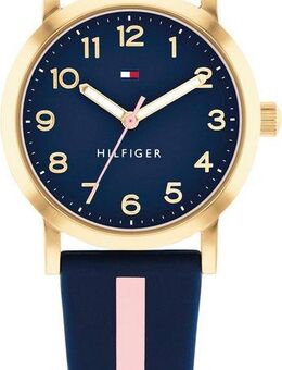 Tommy Hilfiger Quarzuhr GIRLS 1720037, Kinderuhr, Armbanduhr, Lernuhr, Mädchen, Schulanfang, Geschenkidee
