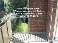 Stade-Wiepenkathen: 2 Zimmerwohnung mit Balkon - Stade (Hansestadt)