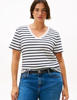 Tommy Hilfiger Curve V-Shirt CRV SLIM CODY V-NK SS in Großen Größen