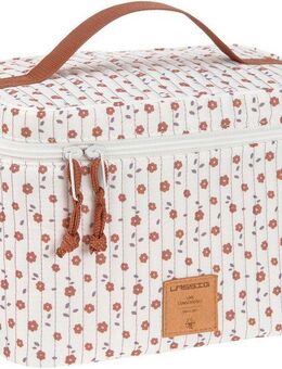 LÄSSIG Wickeltasche Flowers White, Wickeltisch Organizer, PETA-approved vegan