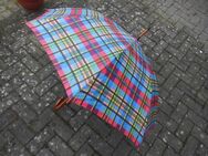 Stockschirm Regenschirm Automatik-Schirm bunt kariert, 3,- - Flensburg