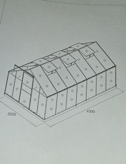 Gewächshaus 4,30x2,50x2,05 - Welden