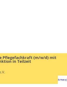 Examinierte Pflegefachkraft (m/w/d) mit Leitungsfunktion in Teilzeit - Köln