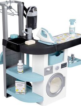 Smoby Kinder-Waschmaschine Rowenta Haushalts-Set, Waschsalon, Made in Europe
