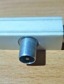 2 x Antennen-Verteiler Koax-Kupplung 2 Koax-Stecker T-Y-Antennen Weiche in 27283