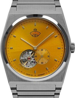 ruhla Automatikuhr Space Control Automatik 4866M-5, Armbanduhr, Herrenuhr, Mechanische Uhr, Saphirglas, Made in Germany