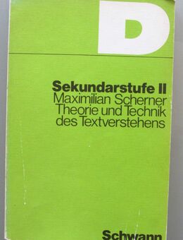 Theorie und Technik des Textverstehens. Sek. II - Münster