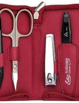 ERBE Maniküre-Etui Siena, 5 tlg., Hochwertiges Lederetui mit präzisen, professionellen Nagelwerkzeugen.