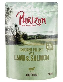 Purizon Original Adult 6 x 300 g - Hühnerfilet mit Lamm & Lachs, Kartoffel & Birne