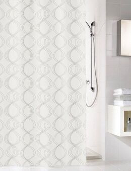 Kleine Wolke Duschvorhang Classy Breite 120 cm (1-tlg), weiß