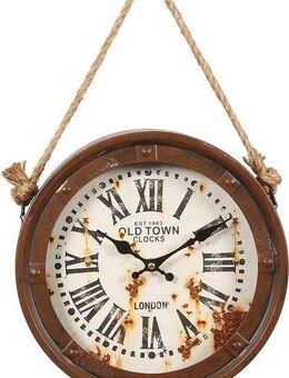 Ambiente Haus Wanduhr Old Town Schiffs Wanduhr 27,7cm