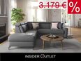 Ecksofa Grau★ 258x226cm Schlaffunktion Bettkasten Federkern in 50827