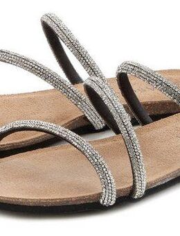 LASCANA Pantolette Sandale, Mule, offener Schuh, hochwertiges Korkfußbett