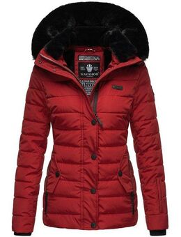 Navahoo Steppjacke Milianaa Edle Winterjacke mit weicher Kunstfell-Kapuze