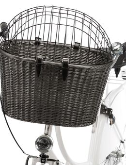 Trixie Front Fahrradkorb aus Polyrattan - L 44 x B 34 x H 41 cm
