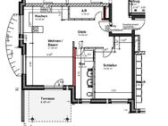 Sehr helle 2 Zimmerwohnung nähe Brombachsee - Röttenbach (Landkreis Roth)