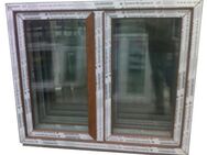 Kunststofffenster Fenster, 120x100cm bxh 2-fl Eiche Gold neu - Essen