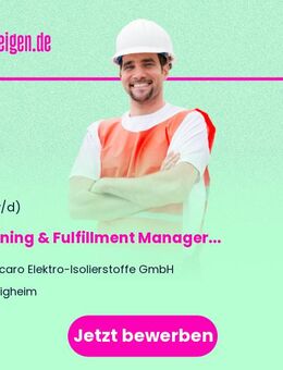 Planning & Fulfillment Manager (w/m/d) - Roigheim