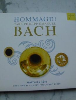 Hommage! Carl Philipp Emanuel Bach, EAN 4015372820527, Matthias Höfs - Piccolo Trompete, Christian M. Kunert - Fagott, Wolfgang Zerer- Cembalo, Musik CD 2014, 5,- - Flensburg