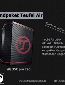 [VERMIETUNG] Teufel Rockster Air Partybox - Magdeburg