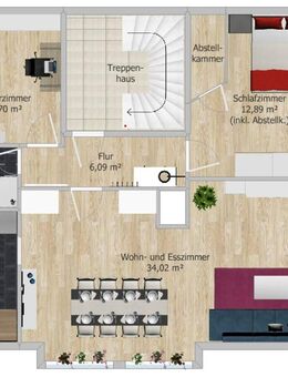 Stylische Dachgeschosswohnung in Ingolstadt-Nordost - Ingolstadt