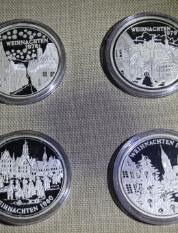 4-teiliges Set Silbermedaille „Weihnachten . . .“ - Neuenrade