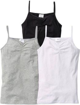 bonprix Unterhemd (Packung, 3-St., 3) Top mit weicher Baumwolle (3er-Pack)
