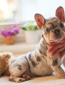 Ausgesucht und nicht abgeholt. Herzallerliebste Französische Bulldogge mit Papieren aus Familie m. Kind & Katze in 65187