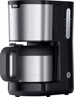 Braun Filterkaffeemaschine PurShine KF1505 BK, 1,2l Kaffeekanne, Papierfilter, Thermokanne
