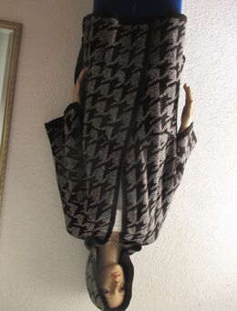 NEU * Hahnentritt * Glenchek * Karo * Kapuzen * Hoodie * Strick * Poncho * Cape * Jacke * Strickjacke * Cardigan "ZARA KNIT" Gr. 36- 44/ S- L * dunkel- hell- grau * - Riedlingen