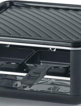 Severin Raclette Black Line Lite Mini RG 2360, 4 Raclettepfännchen, 600 W, Raclette-Grill