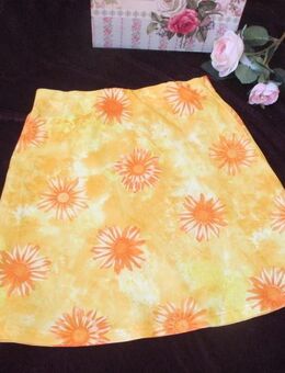 NEU * Sonnenblumen * Sun Flower * Hippie * Coachella * Festival * Flower- Power * Freizeit * Go- Go * Strech * Mini- Rock * Gr. 32- 34/ XS * gelb * orange * - Riedlingen