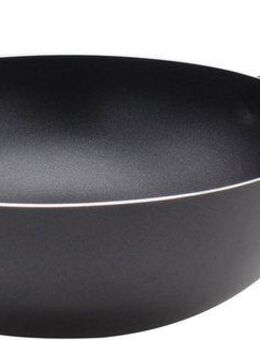 Krüger Wok Aluminium Wokpfanne, 28 cm, Aluminiumguss (1-tlg), für Induktions-Kochfelder geeignet