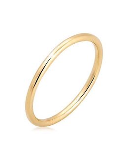 Elli Premium Fingerring Bandring Ehering Trauring Hochzeit 585er Gelbgold