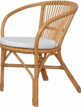 Home affaire Rattanstuhl, handgeflochten, Sitztiefe ca. 50 cm
