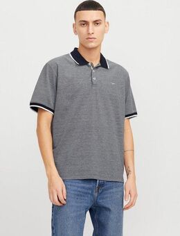 Jack & Jones Poloshirt JPRBLUALVES SS POLO SN mit Logo Stickerei