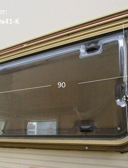 Tabbert Wohnwagenfenster ca 90 x 41 (mit Rahmen 94 x 42) gebr. Birkholz 5 D529 (zB 540er Comtesse BJ 97) Küchenfenster Sonderpreis - Schotten Zentrum